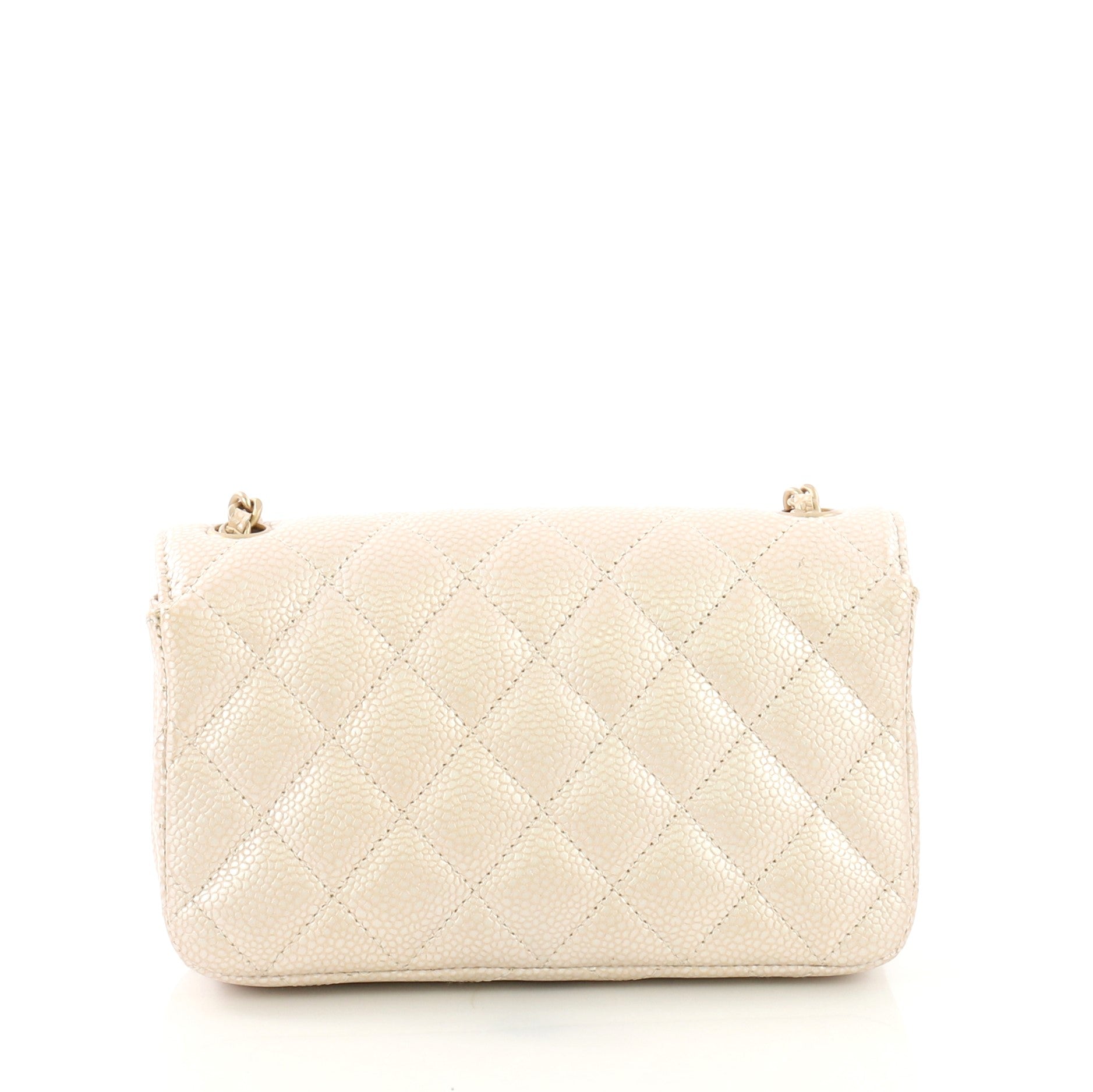 Classic Single Flap Bag Quilted Iridescent Caviar Extra Mini