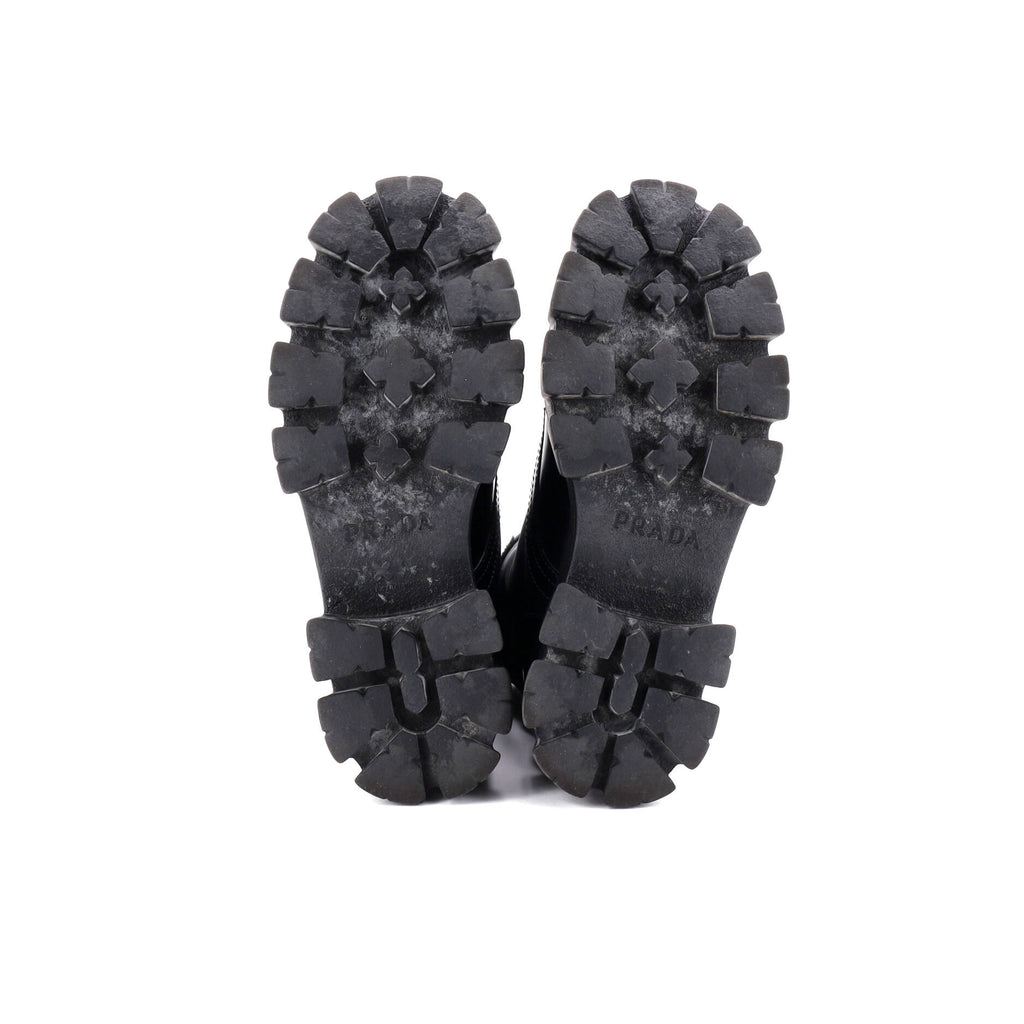 Monolith Combat Boots Nylon and Leather with Shearling