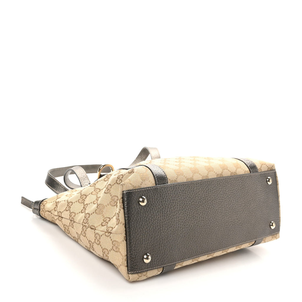 Monogram Medium Abbey Tote Metallic
