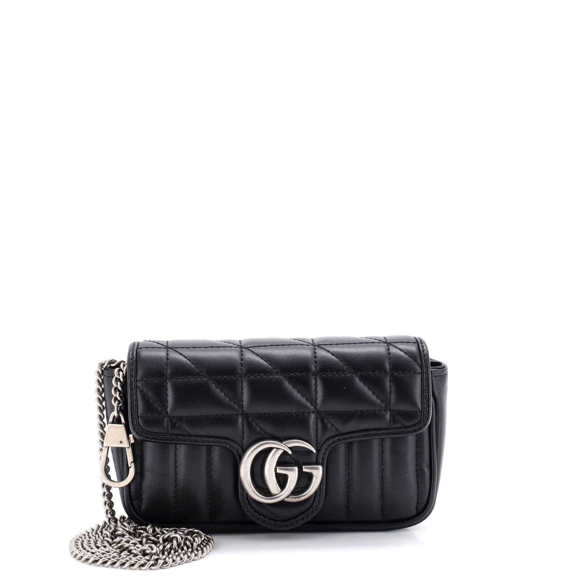 GG Marmont Flap Bag Mixed Matelasse Leather Super Mini