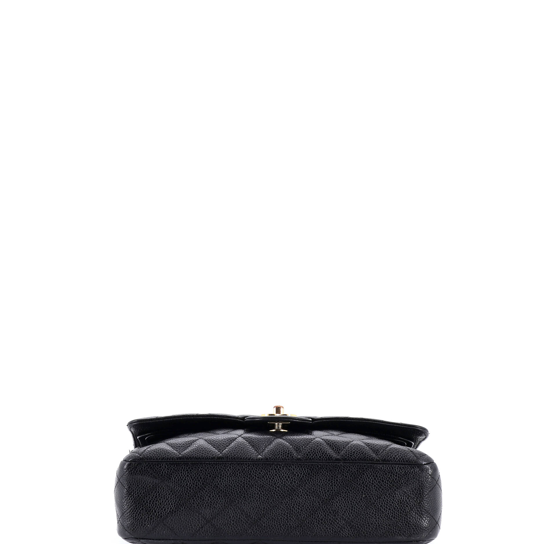 Classic Double Flap Bag Quilted Caviar Medium