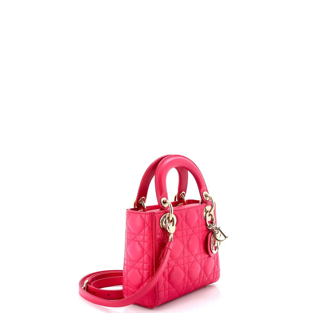Lady Dior Bag Cannage Quilt Lambskin Mini
