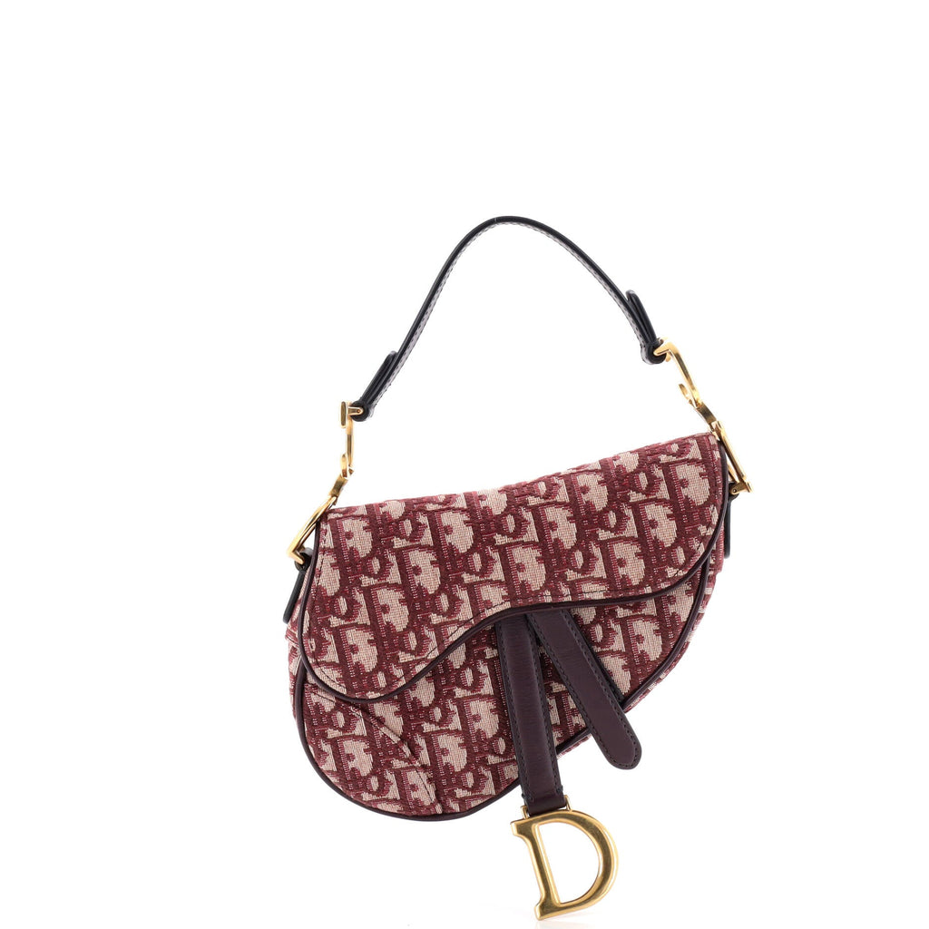 Saddle Handbag Oblique Canvas Mini