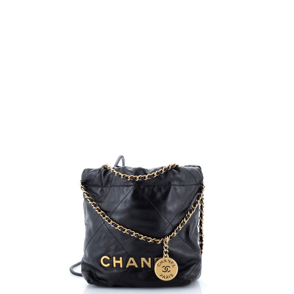 22 Chain Hobo Quilted Calfskin Mini