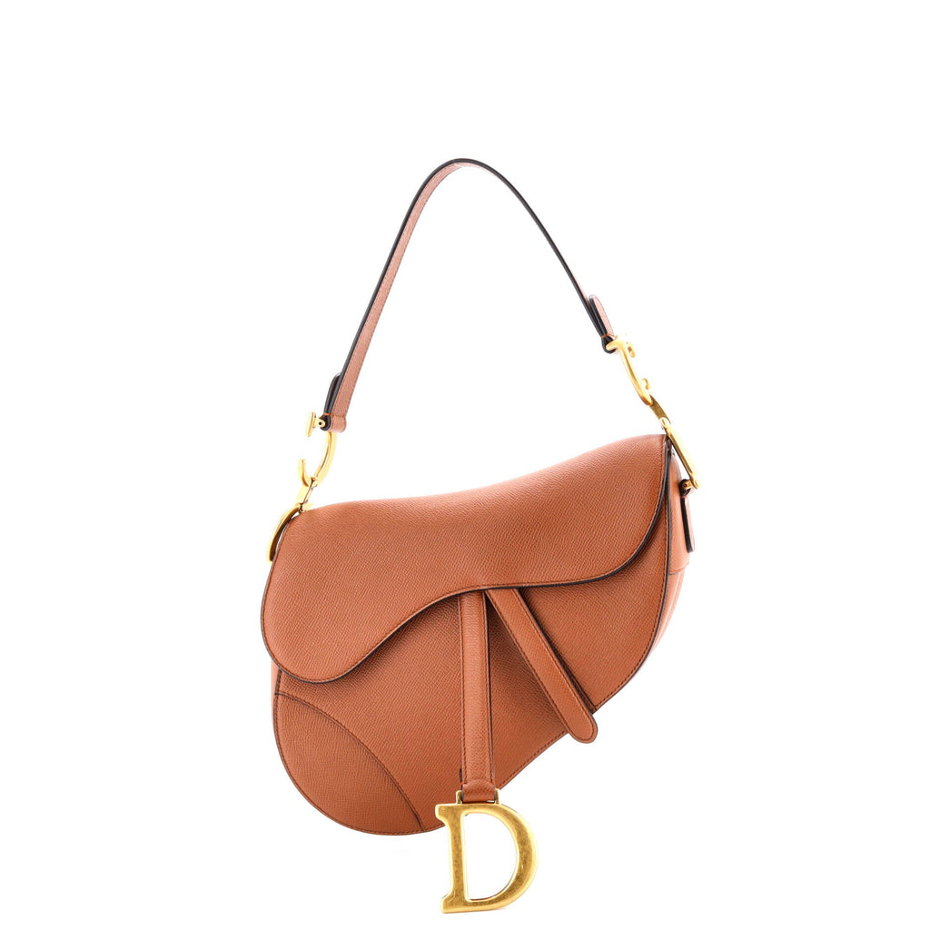 Saddle Handbag Leather Medium