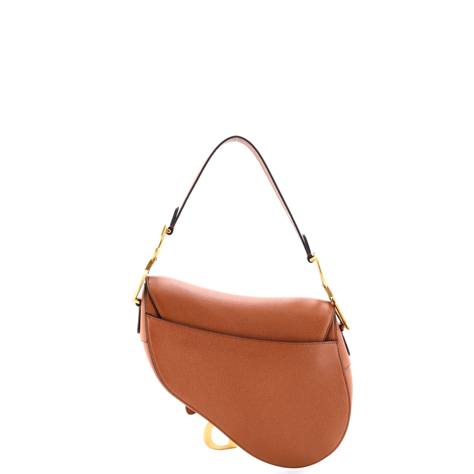 Saddle Handbag Leather Medium