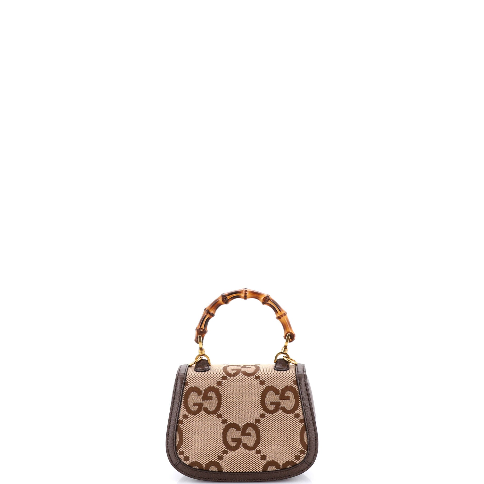 Bamboo 1947 Top Handle Bag Jumbo GG Canvas Mini