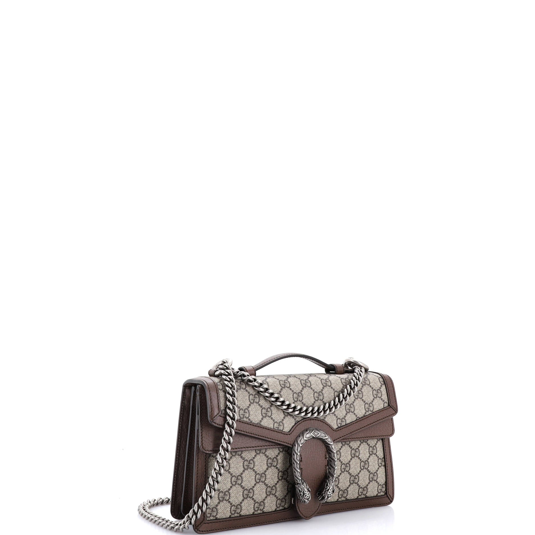 Dionysus Top Handle Chain Bag GG Coated Canvas Small