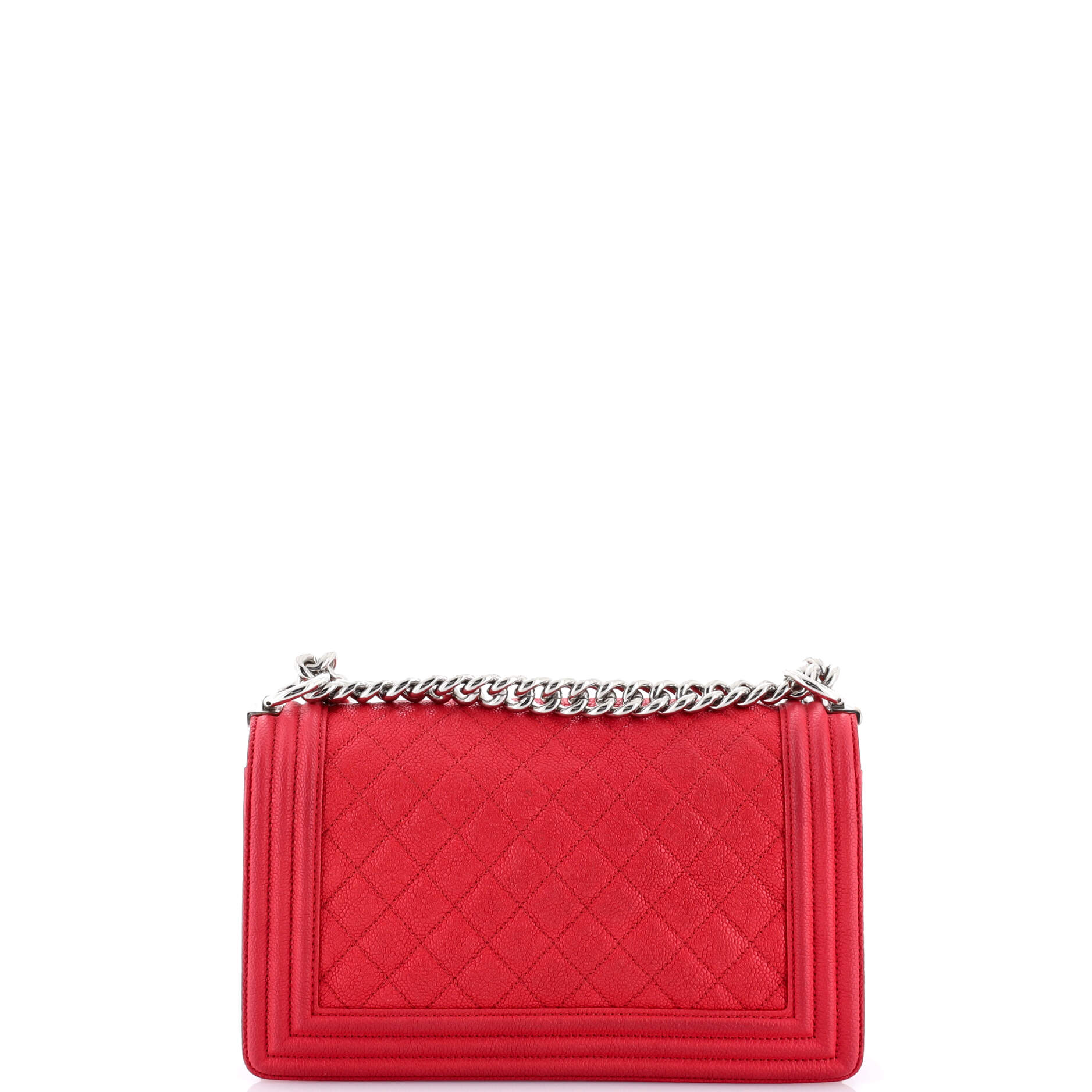 Boy Flap Bag Quilted Caviar Old Medium