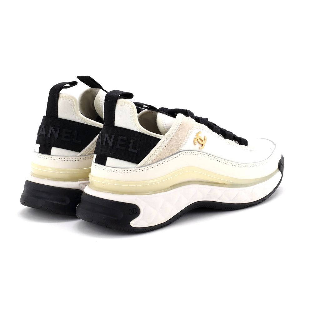 Women's CC Cap Toe Logo Sneakers Suede and Mixed Fibers