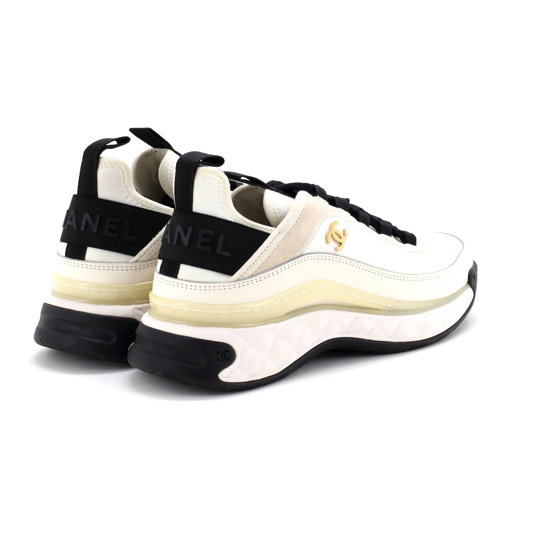 Women's CC Cap Toe Logo Sneakers Suede and Mixed Fibers