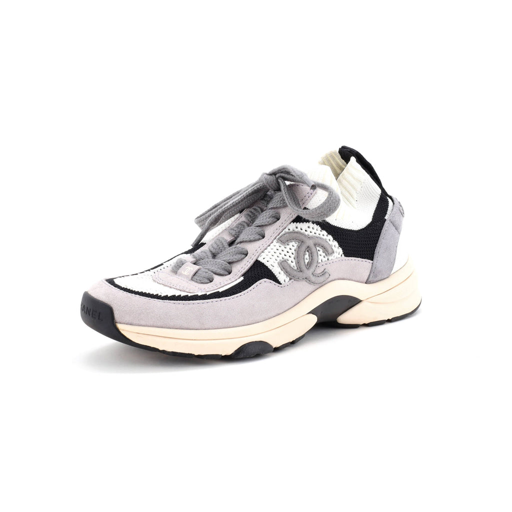 Women's CC Low-Top Sneakers Suede and Mesh