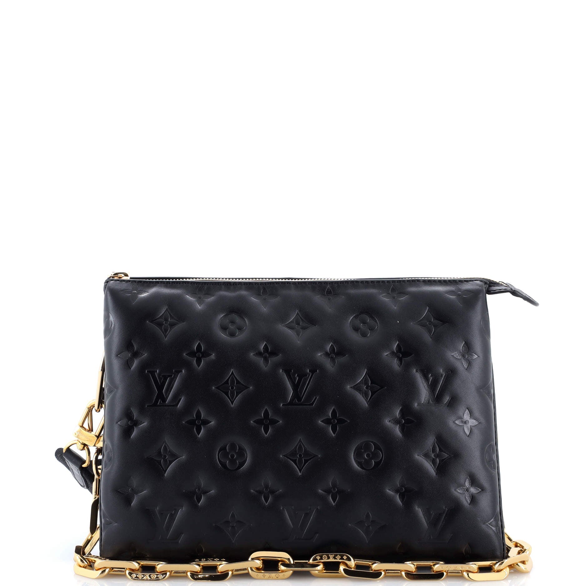 Coussin Bag Monogram Embossed Lambskin PM
