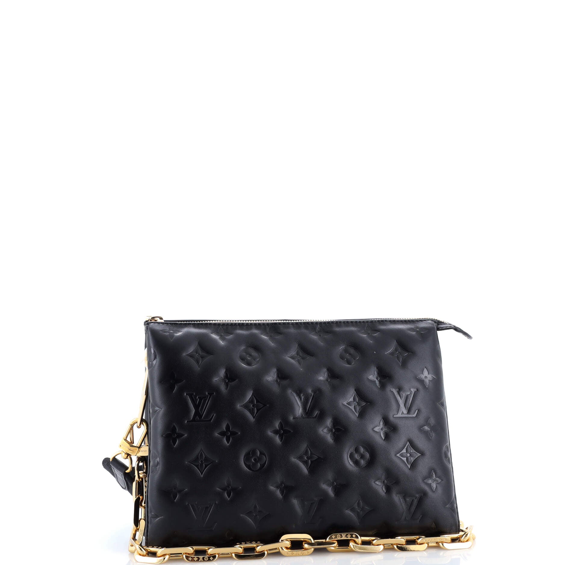 Coussin Bag Monogram Embossed Lambskin PM