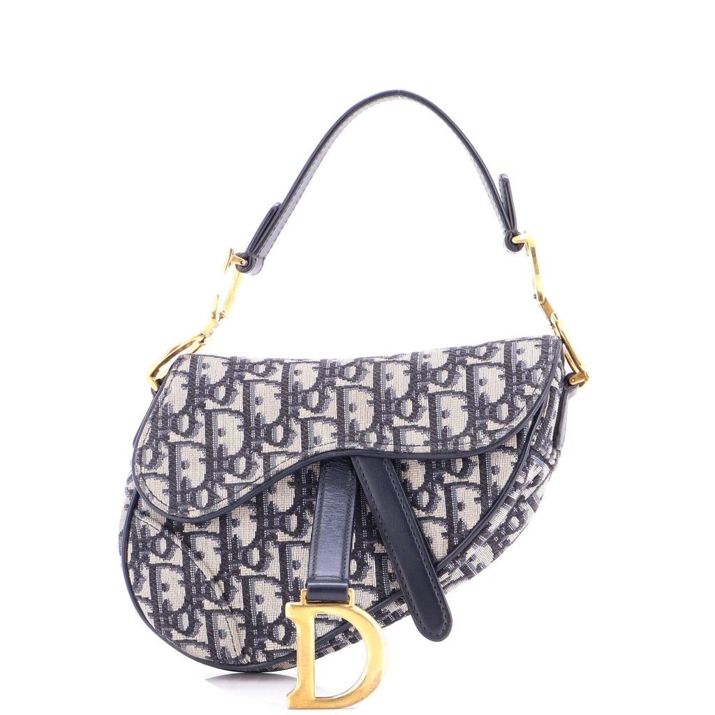 Saddle Handbag Oblique Canvas Mini
