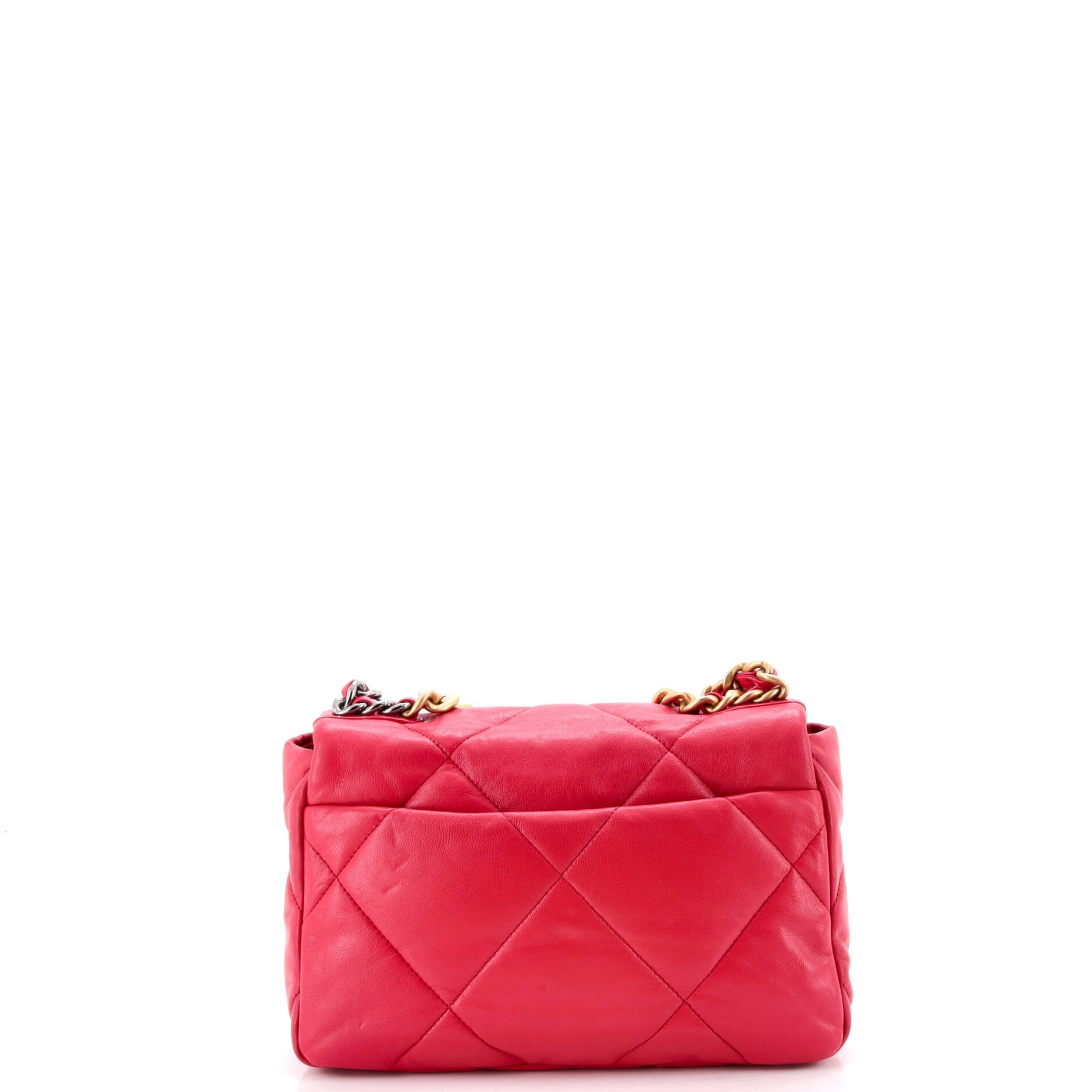 19 Flap Bag Quilted Leather Medium