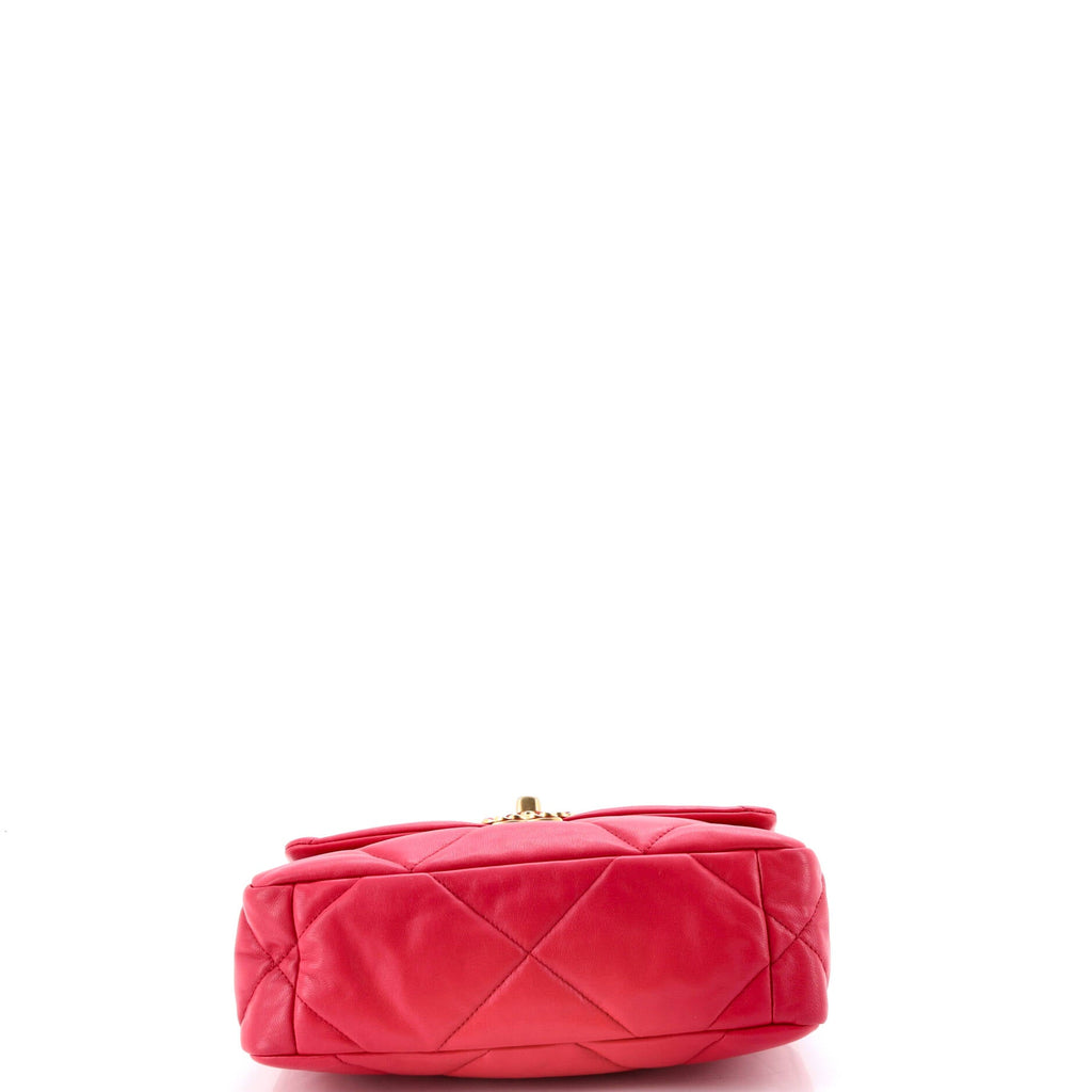 19 Flap Bag Quilted Leather Medium