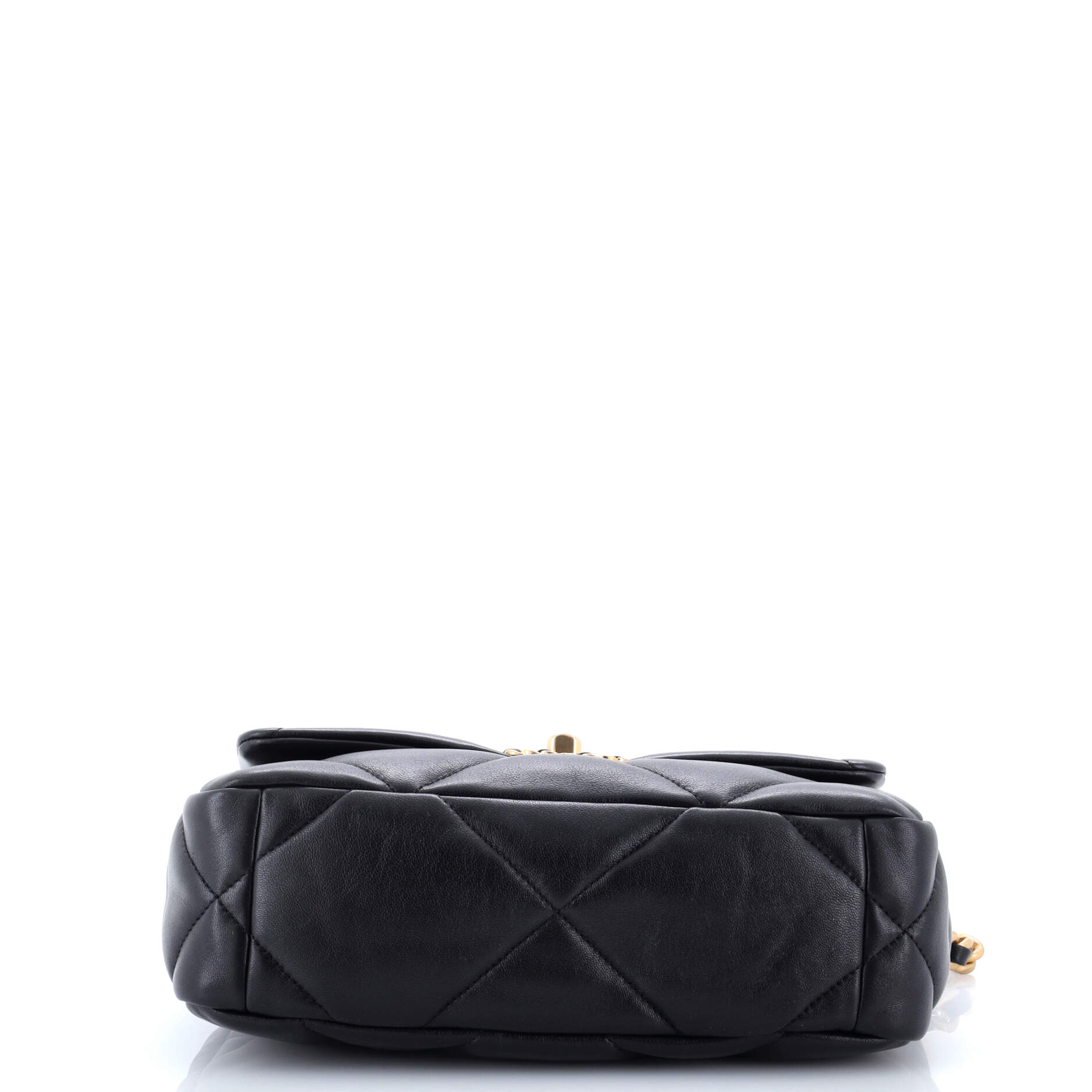 19 Flap Bag Quilted Leather Medium