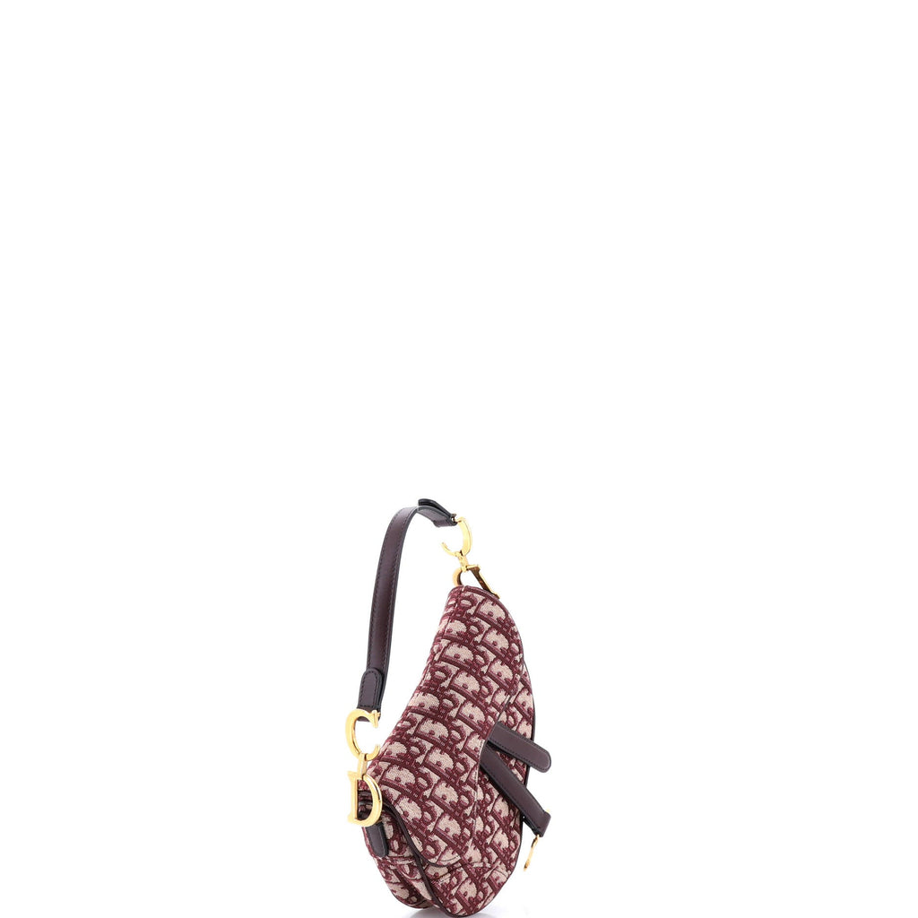 Saddle Handbag Oblique Canvas Mini