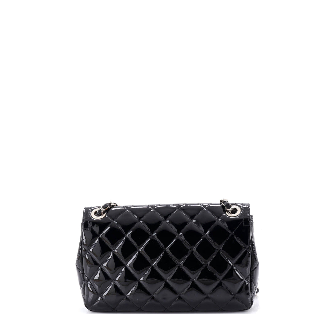 Coco Shine Flap Bag Quilted Patent Small