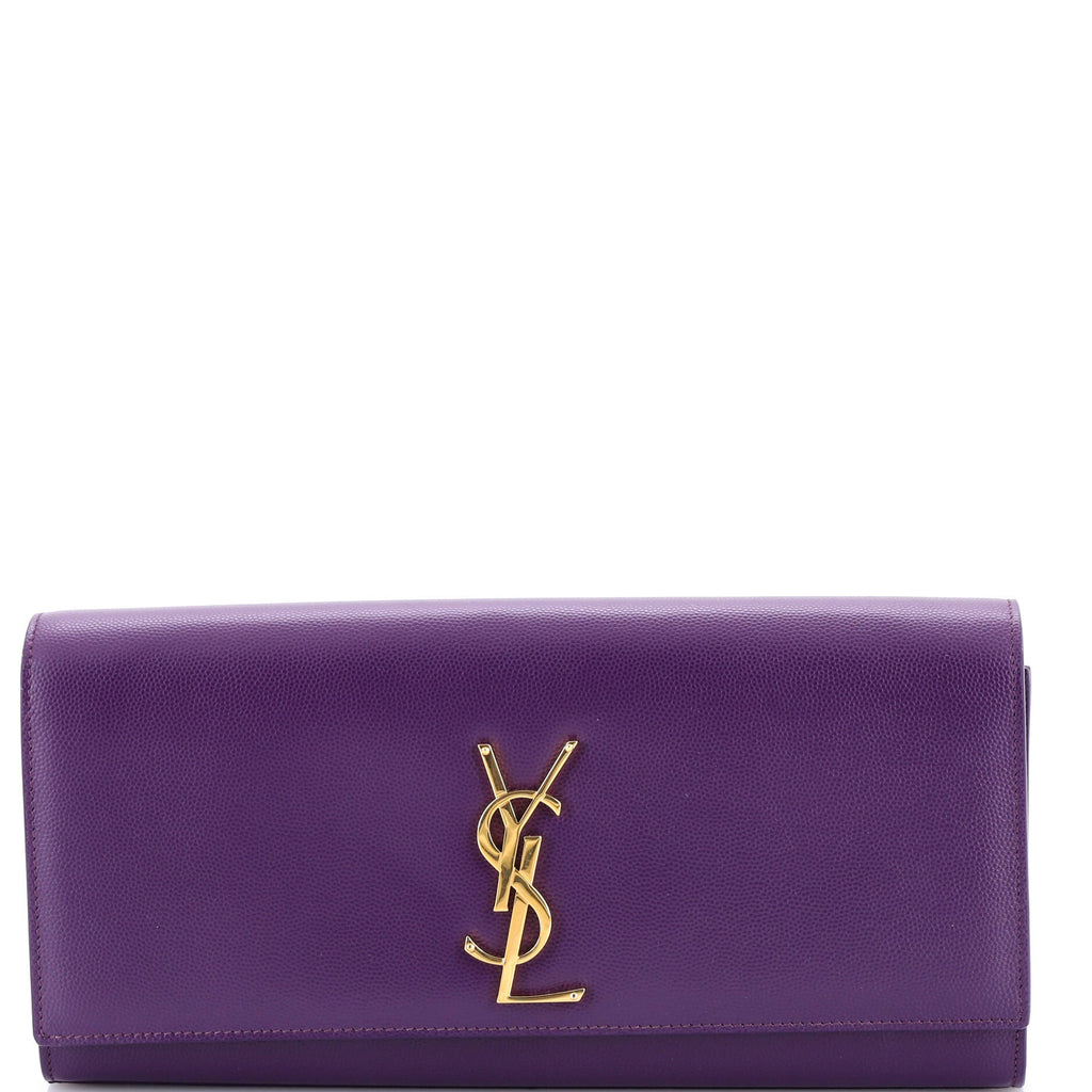Classic Monogram Clutch Leather Long