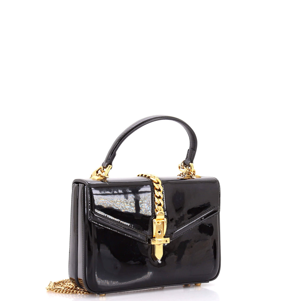 Sylvie 1969 Top Handle Bag Patent Mini
