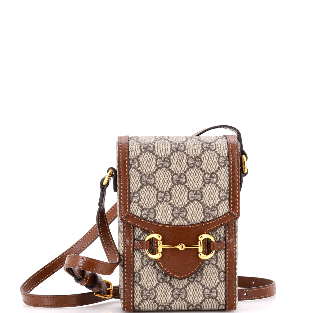 Horsebit 1955 Crossbody Bag GG Coated Canvas with Leather Mini