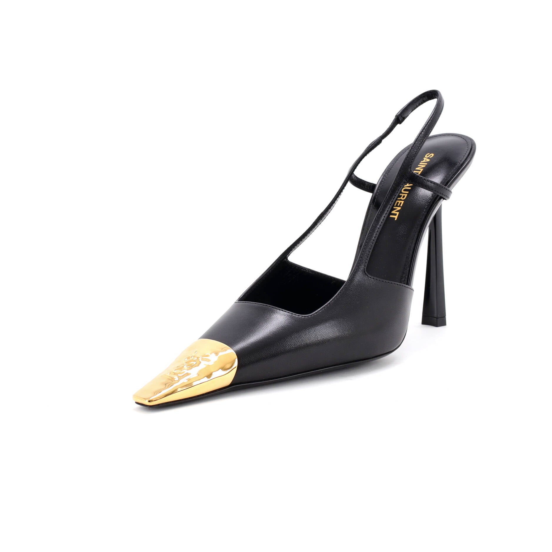 Women's Jeanne Slingback Pumps Leather with Metal 110
