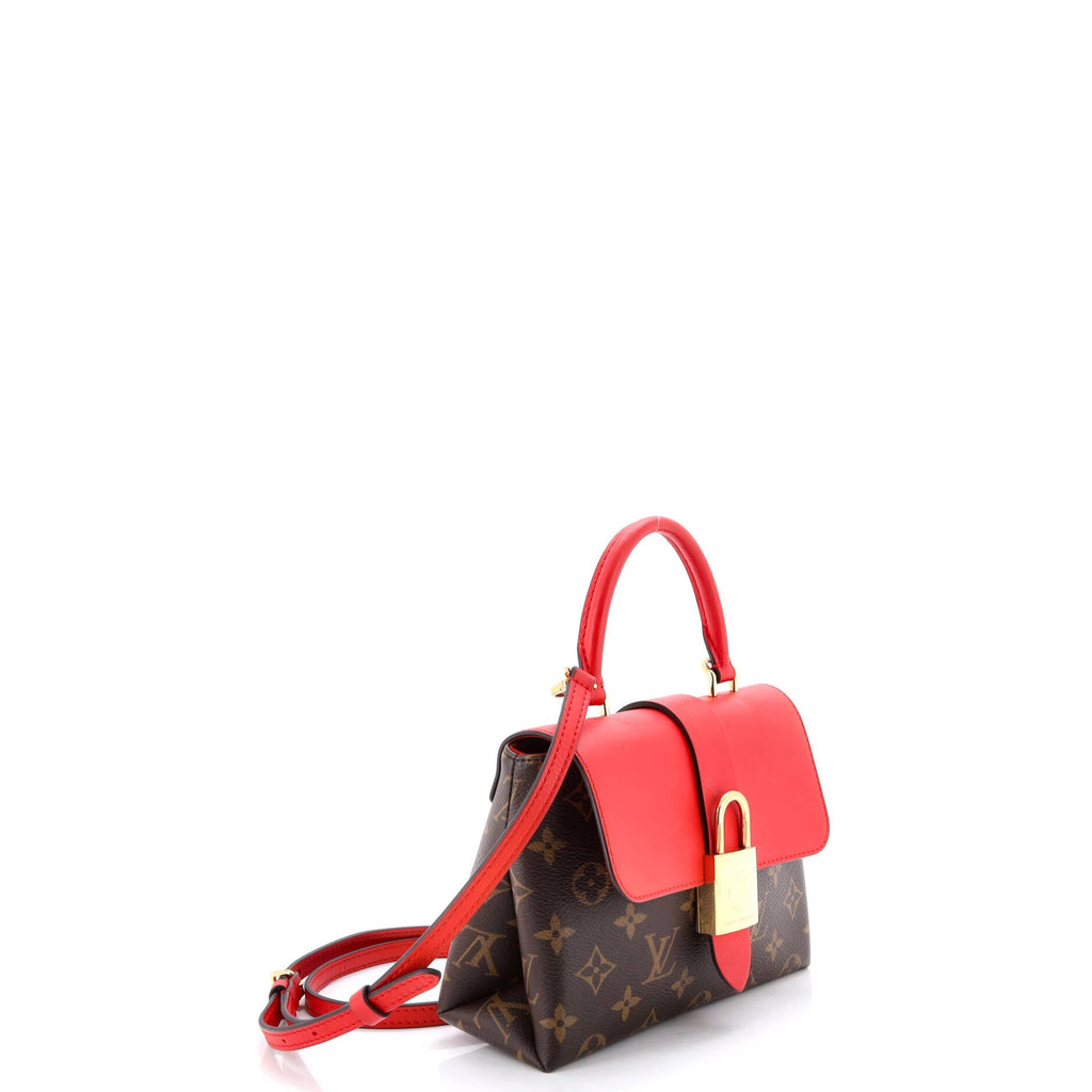 Locky Handbag Monogram Canvas with Leather BB