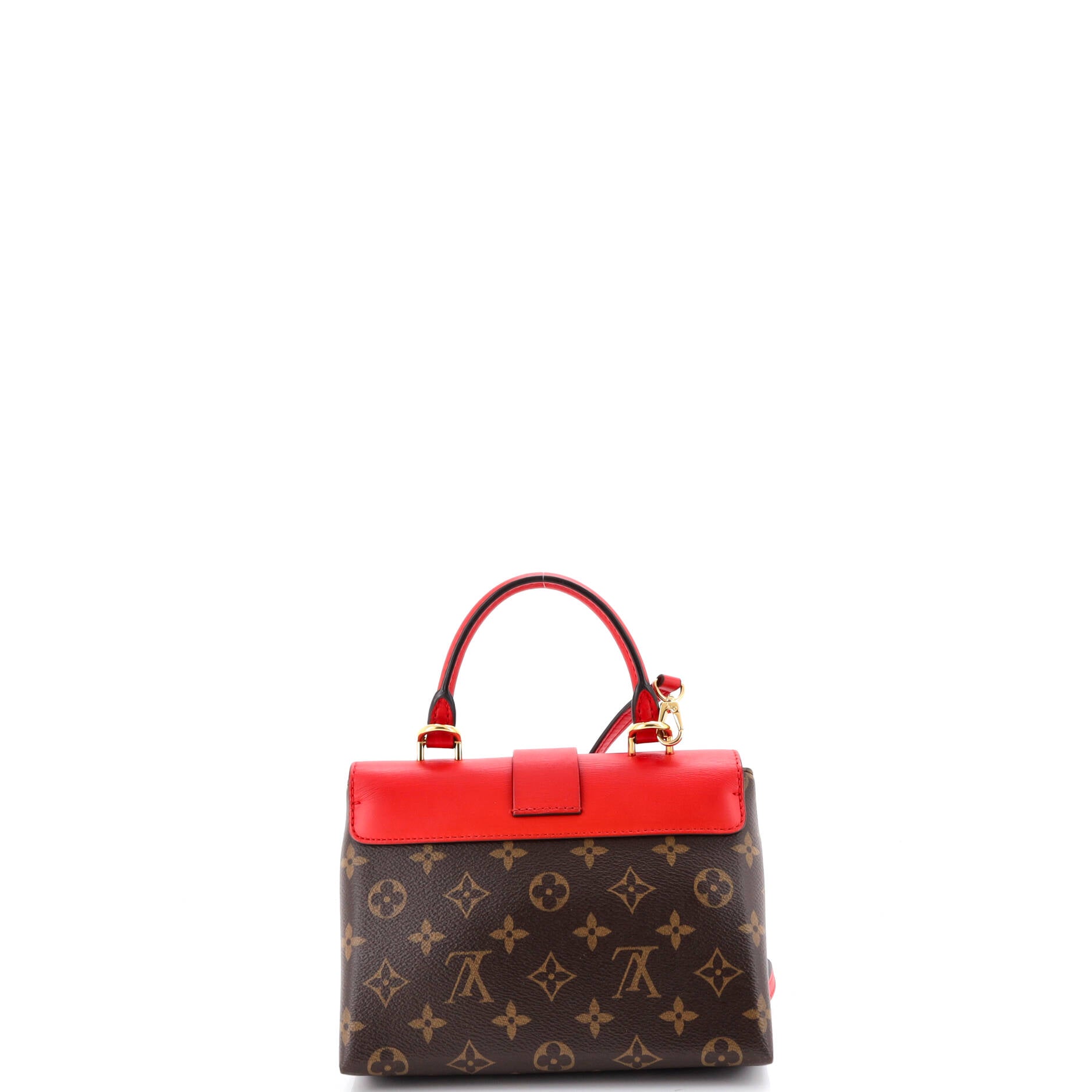 Locky Handbag Monogram Canvas with Leather BB