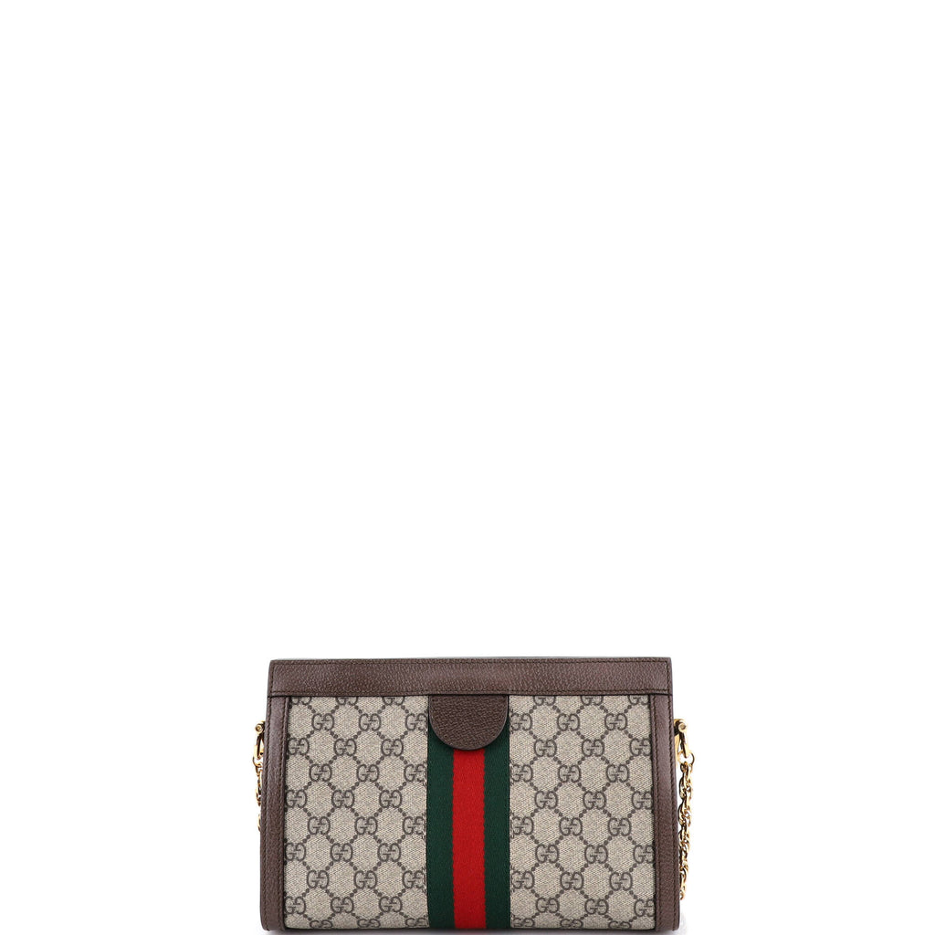 Ophidia Chain Shoulder Bag GG Coated Canvas Small