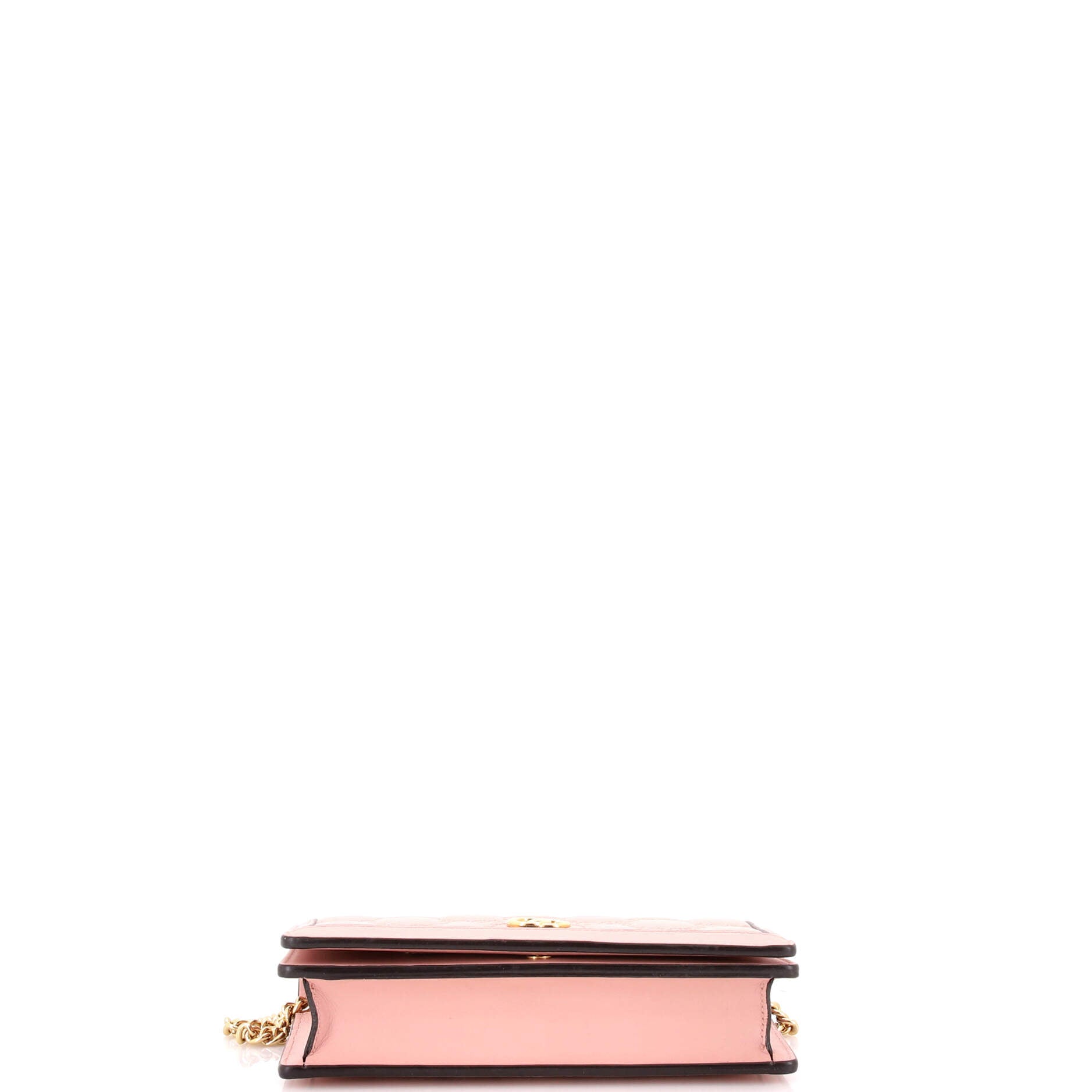 Petite GG Marmont Chain Wallet GG Matelasse Leather Mini