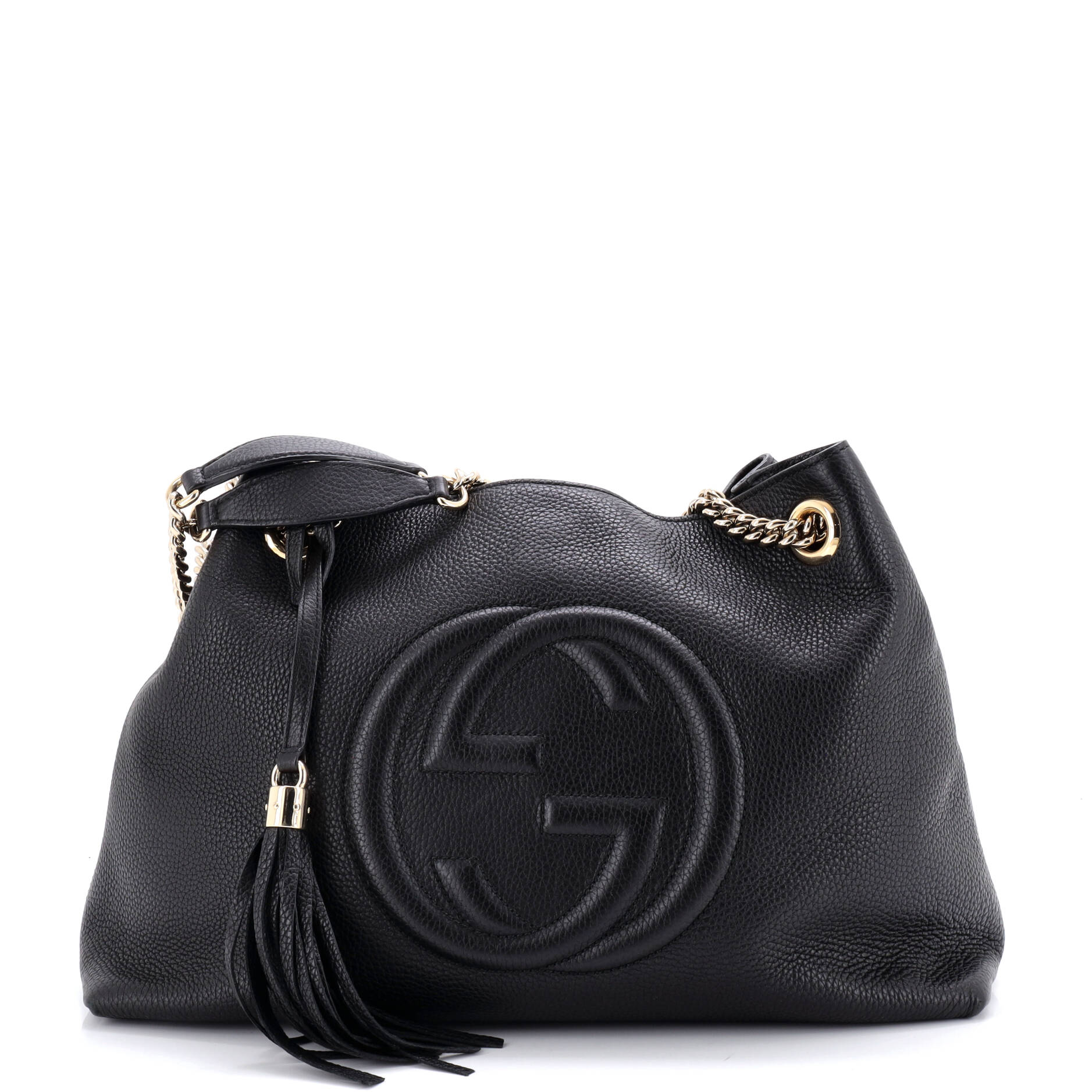 Soho Chain Strap Shoulder Bag Leather Medium