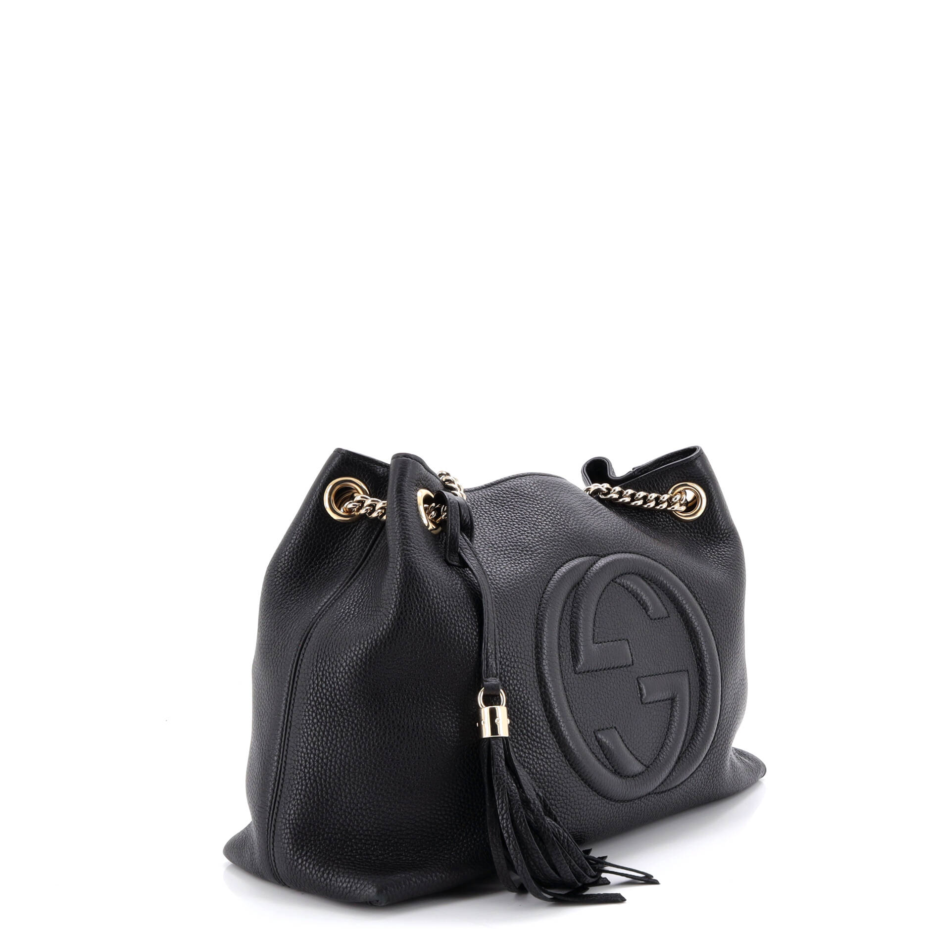 Soho Chain Strap Shoulder Bag Leather Medium