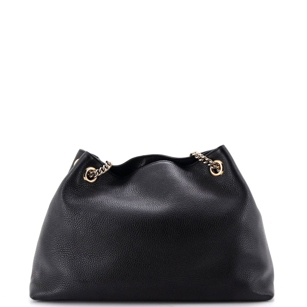 Soho Chain Strap Shoulder Bag Leather Medium