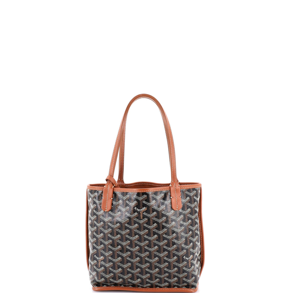 Anjou Reversible Tote Coated Canvas Mini