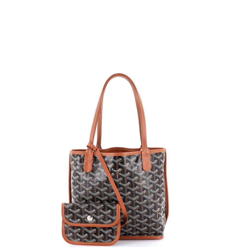 Anjou Reversible Tote Coated Canvas Mini