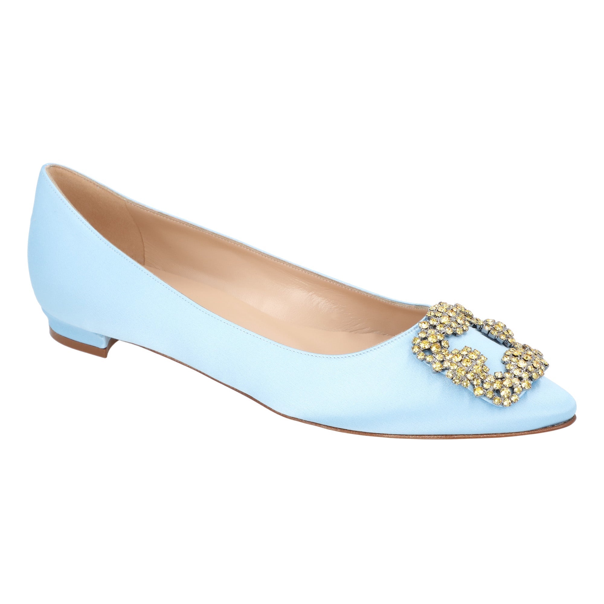 Women's Manolo Blahnik Hangisi Flat Blue
