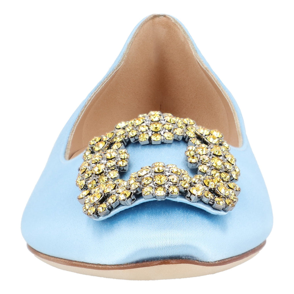 Women's Manolo Blahnik Hangisi Flat Blue