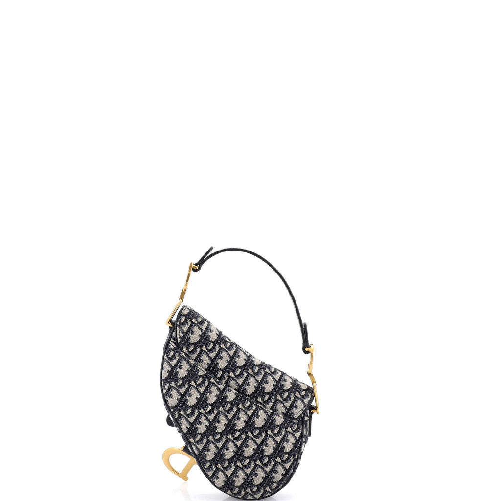 Saddle Handbag Oblique Canvas Mini