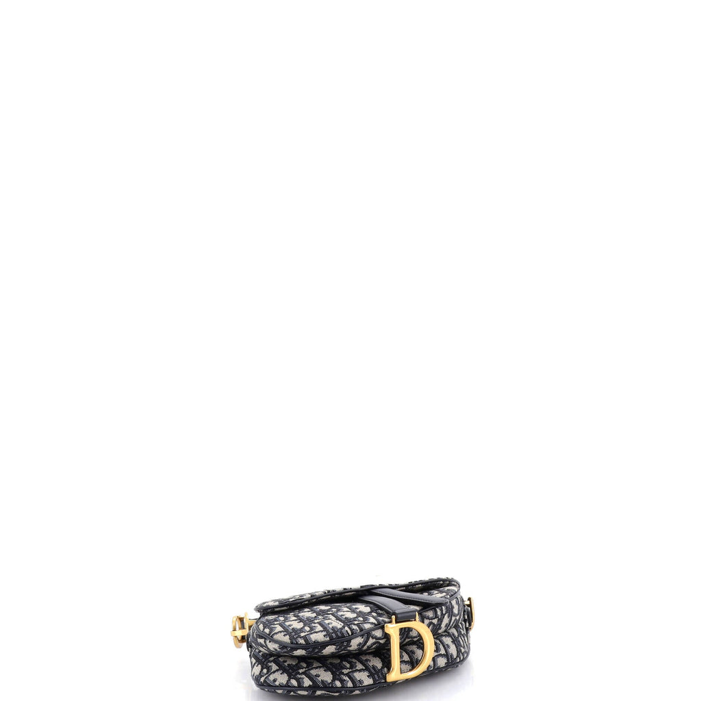 Saddle Handbag Oblique Canvas Mini