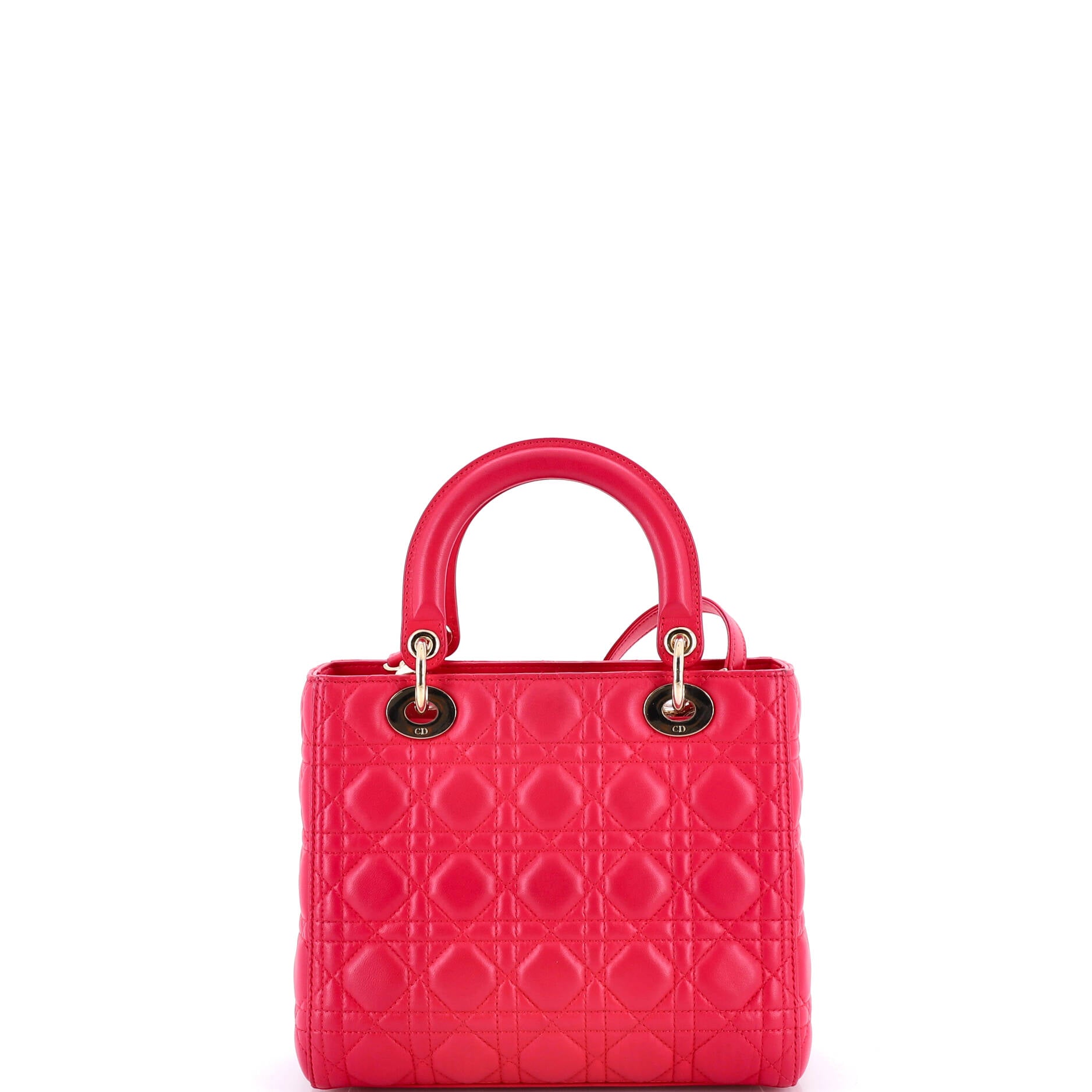 Lady Dior Bag Cannage Quilt Lambskin Medium