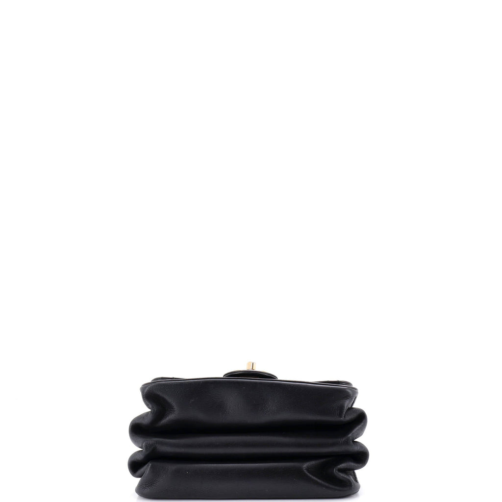 Paris-Cosmopolite Straight Lined Flap Bag Quilted Aged Calfskin Mini