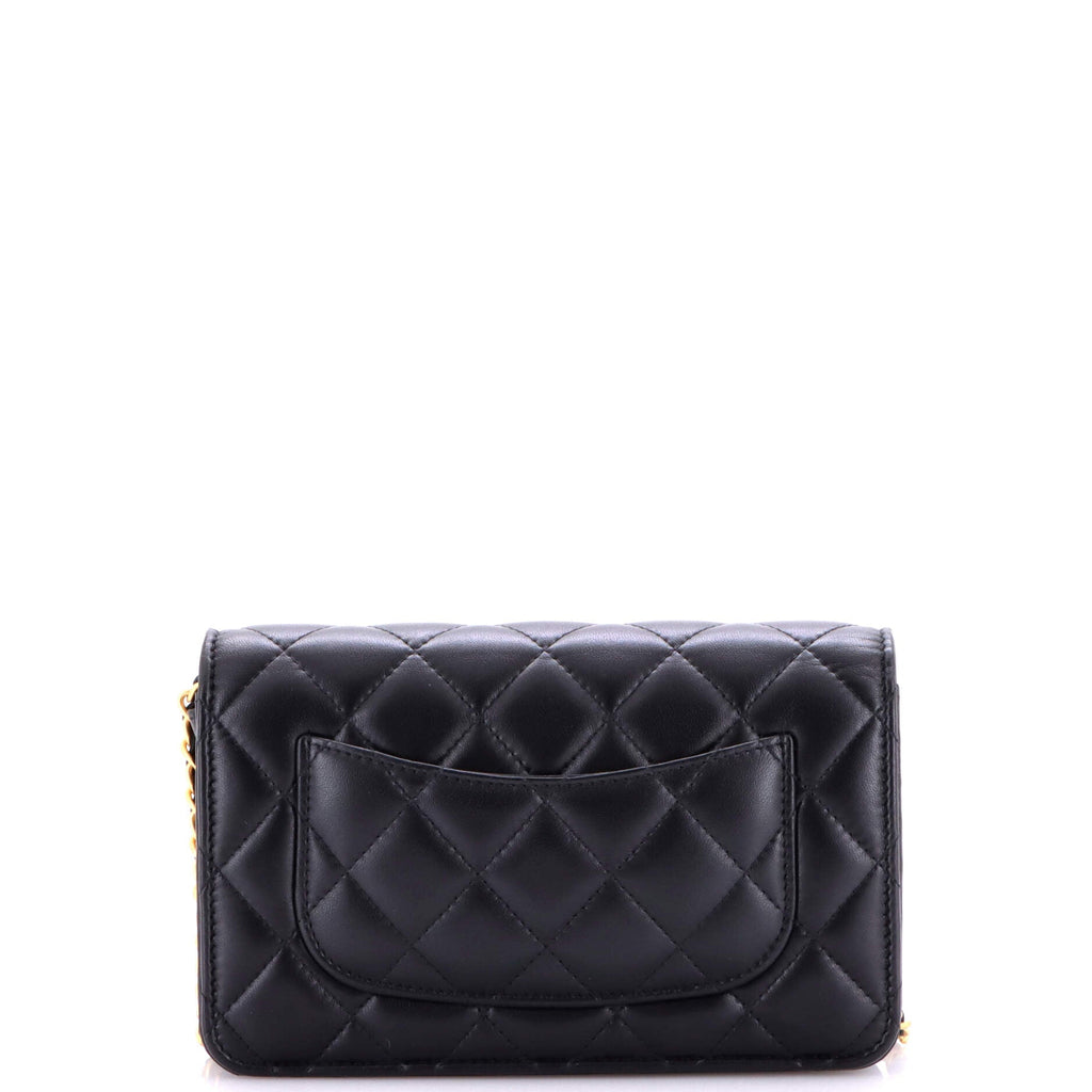 Coco Love CC Heart Wallet on Chain Quilted Lambskin