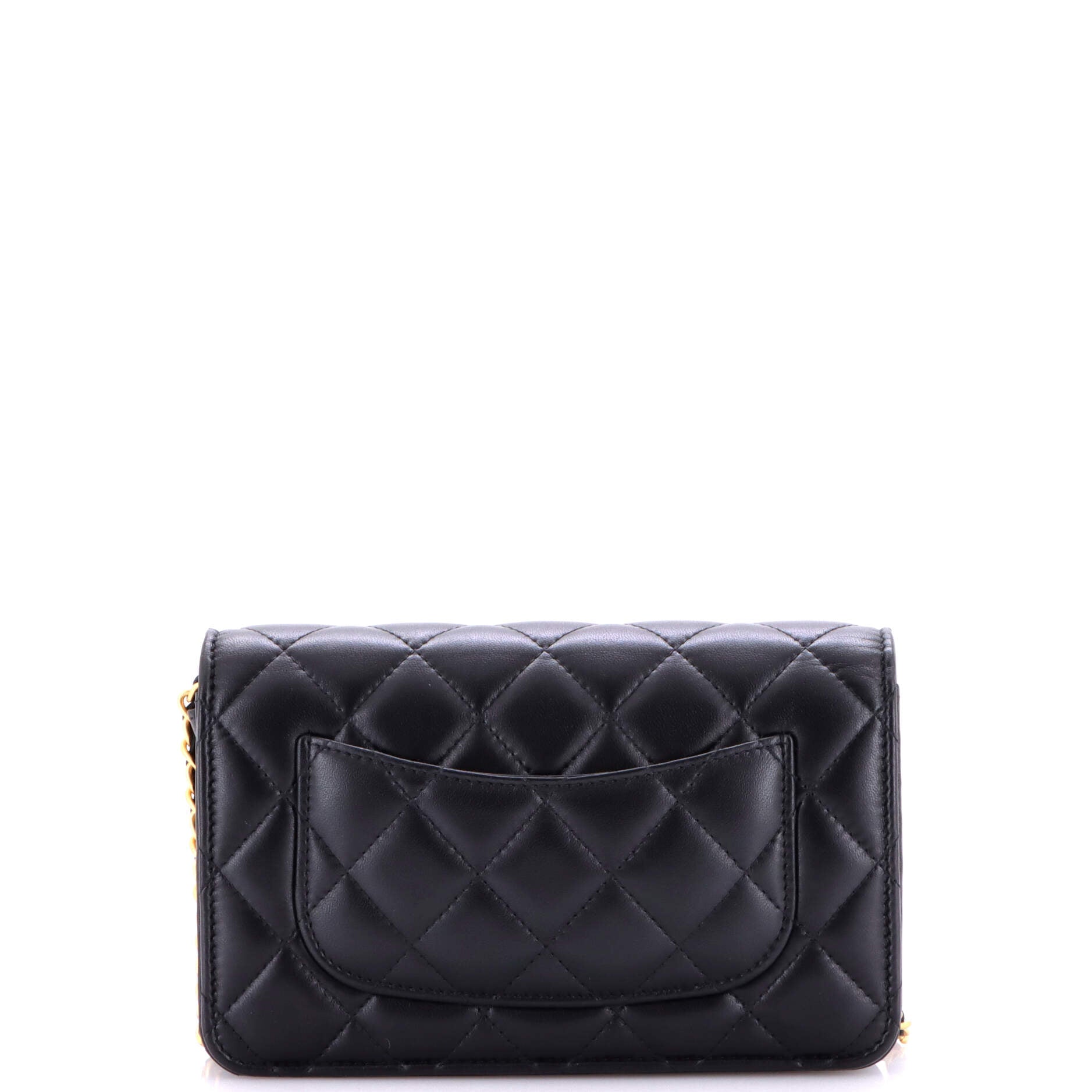 Coco Love CC Heart Wallet on Chain Quilted Lambskin
