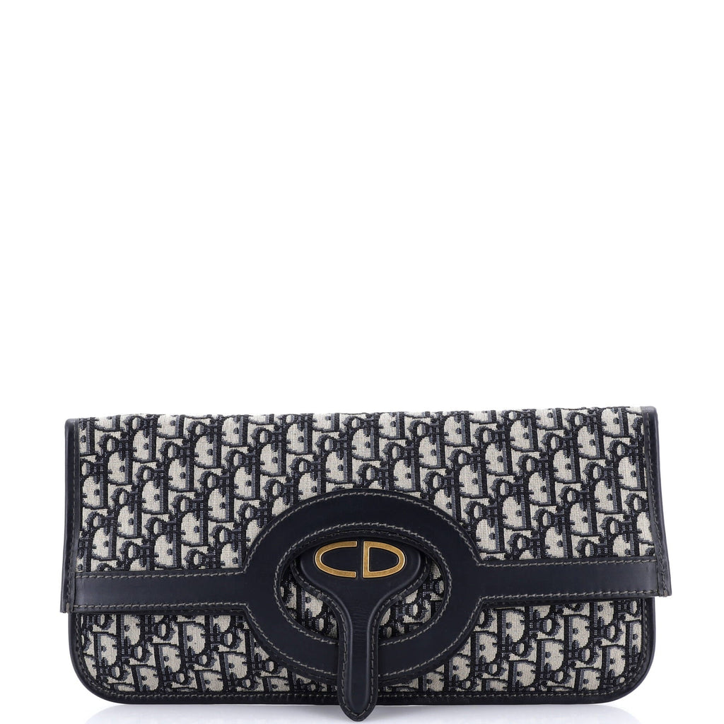 Fold Over Clutch Oblique Canvas