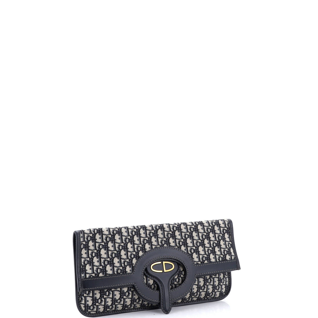 Fold Over Clutch Oblique Canvas