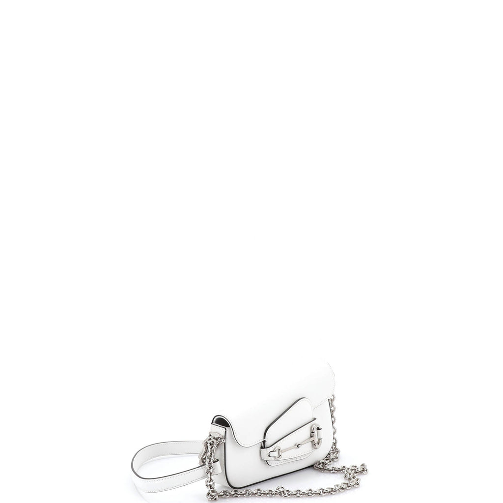 Horsebit 1955 Asymmetric Shoulder Bag Leather Mini