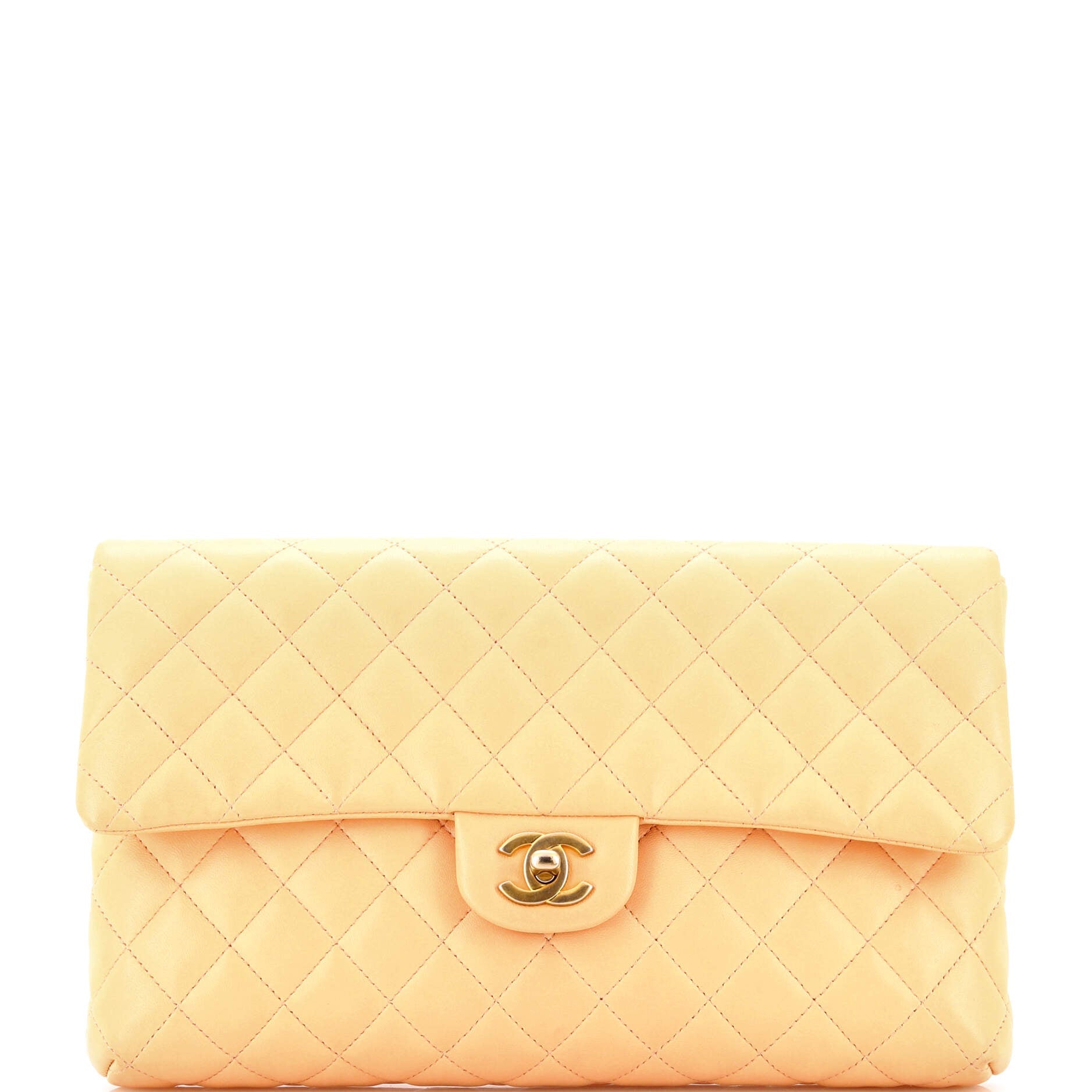 Classic Flap Clutch Quilted Lambskin