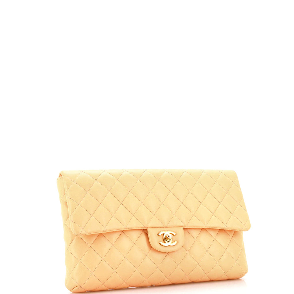 Classic Flap Clutch Quilted Lambskin